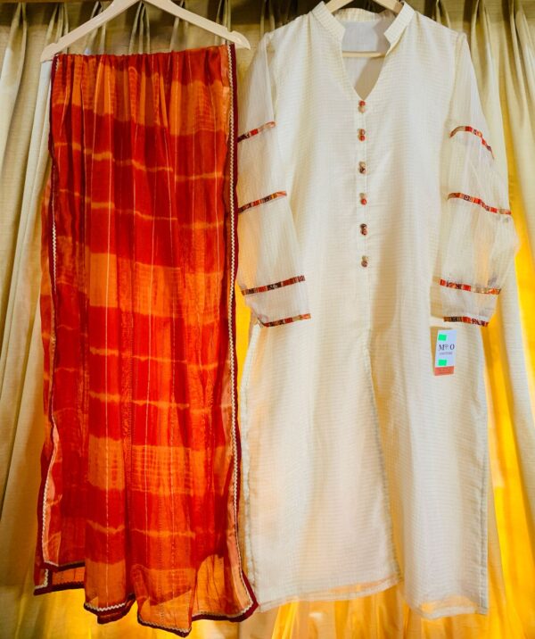 Open style dress with plazo